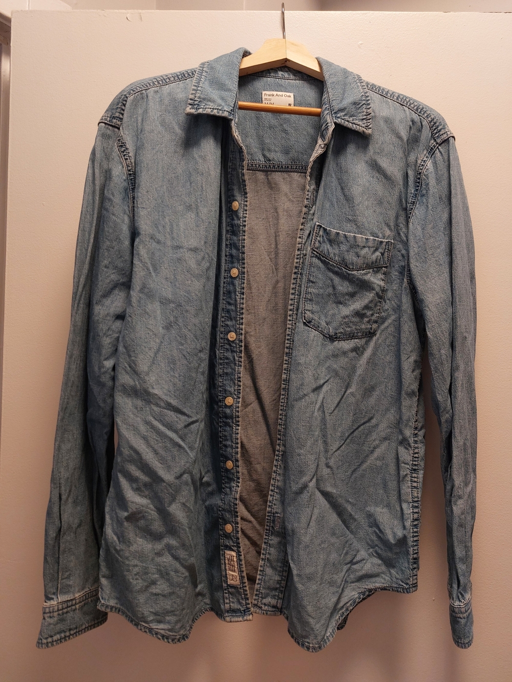 Frank And Oak Denim Overshirt